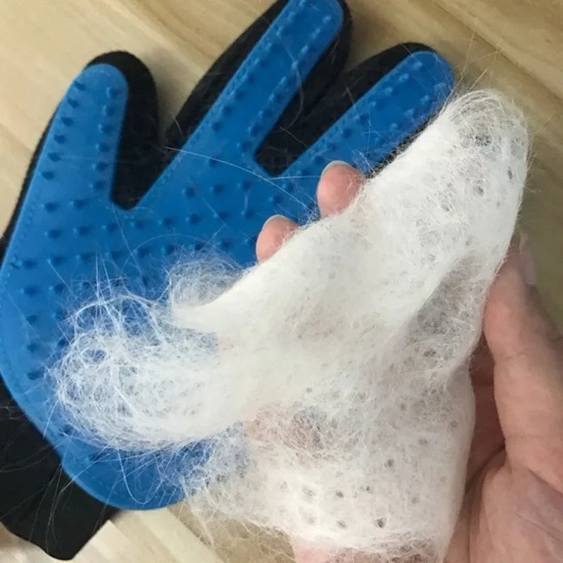 Guantes de Masaje y Cepillado para Mascotas – Cepillo de Silicona para Perros y Gatos, Removedor de Pelo y Cepillo de Baño