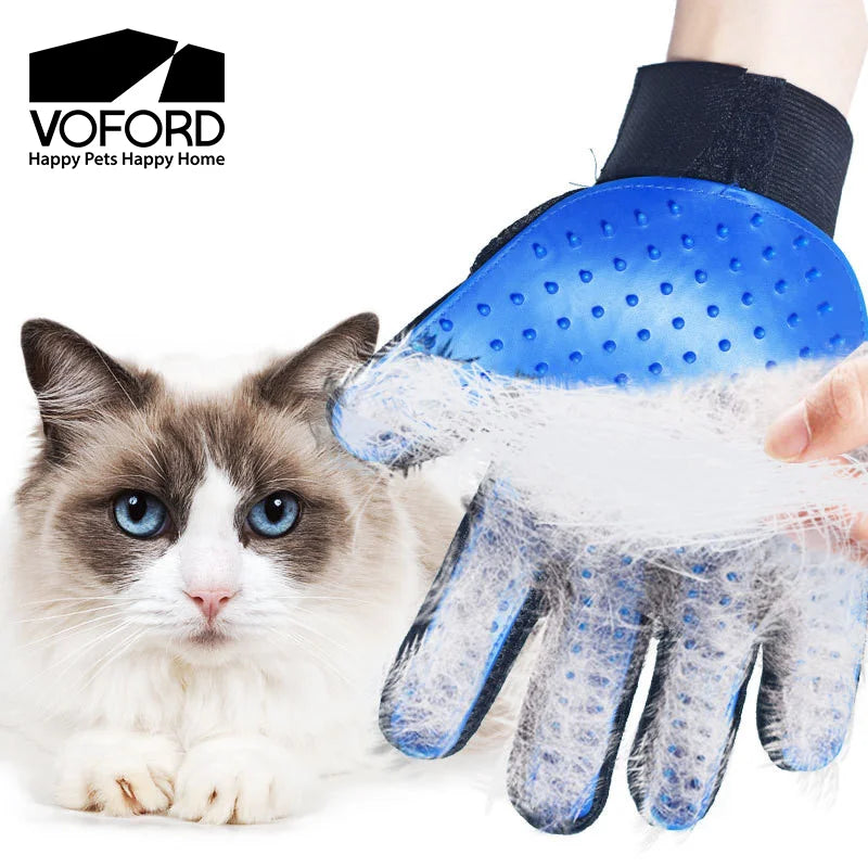 Guantes de Masaje y Cepillado para Mascotas – Cepillo de Silicona para Perros y Gatos, Removedor de Pelo y Cepillo de Baño