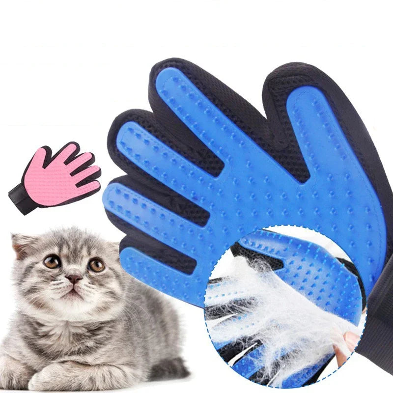 Guantes de Masaje y Cepillado para Mascotas – Cepillo de Silicona para Perros y Gatos, Removedor de Pelo y Cepillo de Baño
