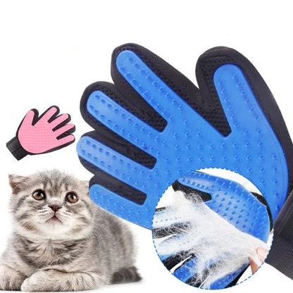 Guantes de Masaje y Cepillado para Mascotas – Cepillo de Silicona para Perros y Gatos, Removedor de Pelo y Cepillo de Baño